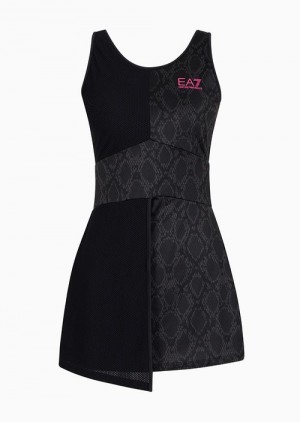 Emporio Armani Tenis Pro Elbise In Ventus7 Technical Fabric Pattern | EA7-SN59509